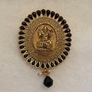 Ganesha Pendant Gold Tone